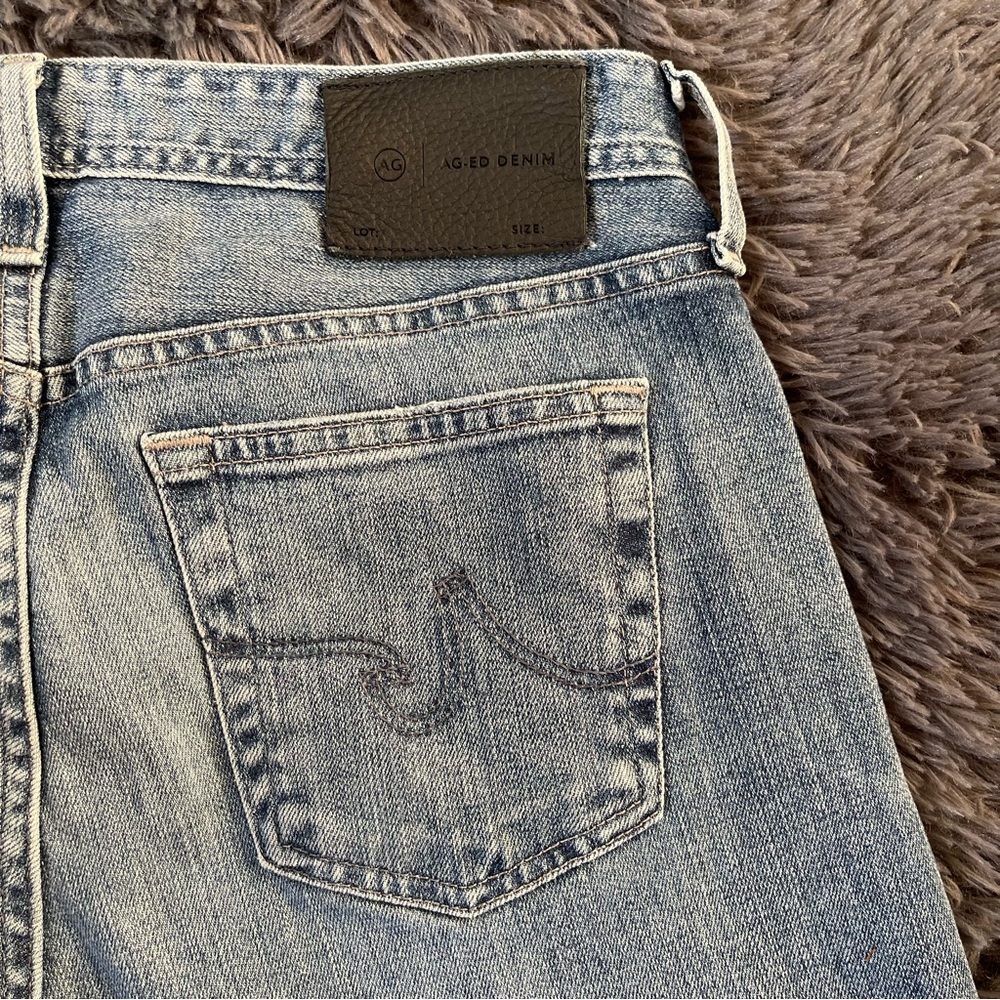 Ag Adriano Goldschmied Denim Jeans Tellis Modern Slim Fit Blue Medium Wash 30x28